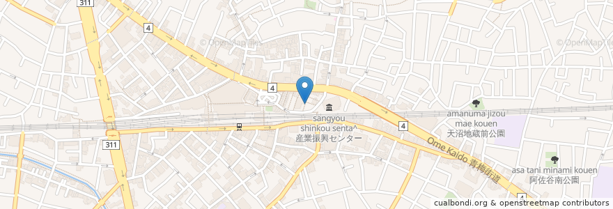 Mapa de ubicacion de シロップ en 일본, 도쿄도, 杉並区.