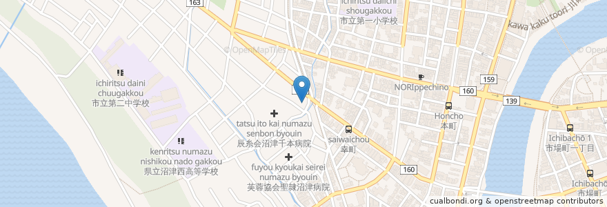 Mapa de ubicacion de 昭和シェル en Japan, Präfektur Shizuoka, 沼津市.