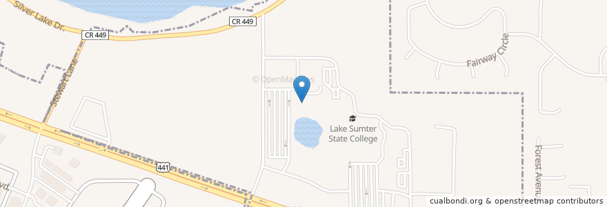 Mapa de ubicacion de Paul P. Williams Auditorium en United States, Florida, Lake County, Leesburg.