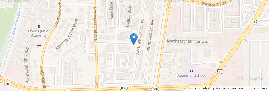 Mapa de ubicacion de Warehouse en ایالات متحده آمریکا, فلوریدا, Palm Beach County, Boca Raton.