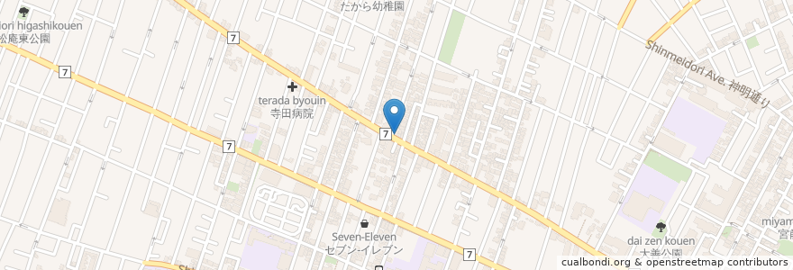 Mapa de ubicacion de 小規模保育事業所 宮前北 en Japan, 東京都, 杉並区.