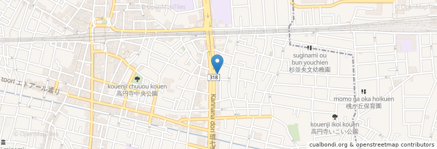 Mapa de ubicacion de 江戸丸 en 日本, 東京都, 杉並区.