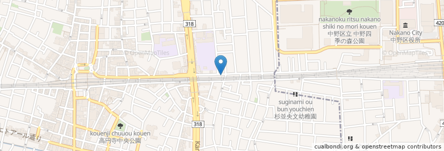 Mapa de ubicacion de 花寿し en Japan, 東京都, 杉並区.