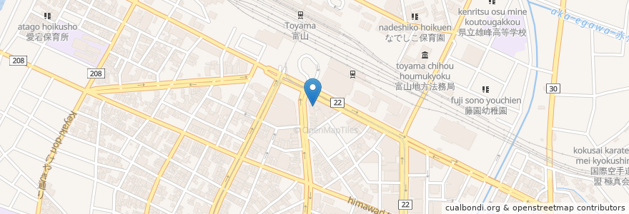 Mapa de ubicacion de リコモンテ en Japão, 富山県, 富山市.
