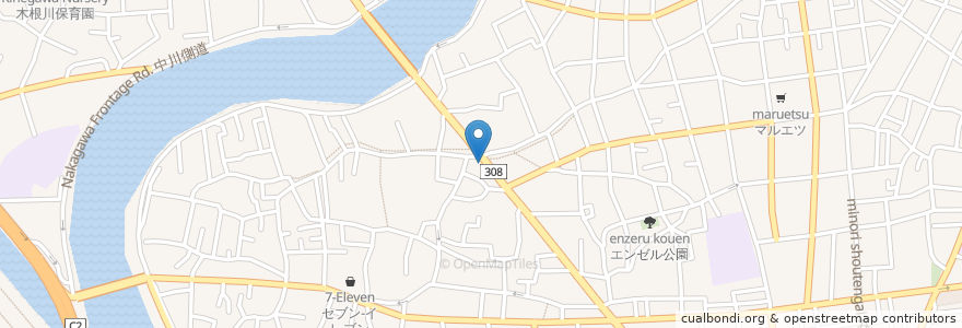 Mapa de ubicacion de ドミノ・ピザ en 日本, 東京都, 葛飾区.