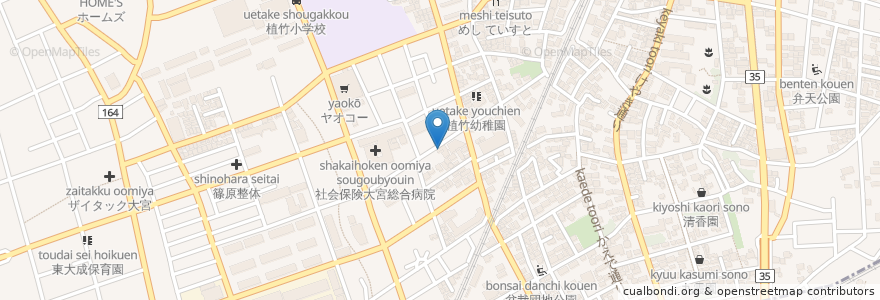 Mapa de ubicacion de 植竹放課後児童クラブ en Japon, Préfecture De Saitama, さいたま市, 北区.