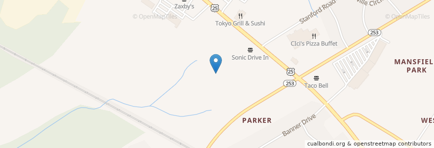 Mapa de ubicacion de Reventon Disco en 美利坚合众国/美利堅合眾國, 南卡罗来纳州 / 南卡羅萊納州, Greenville County, Parker.