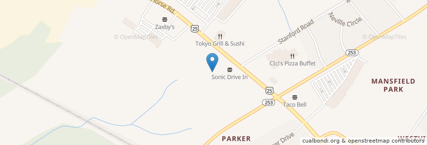 Mapa de ubicacion de Tarascos en États-Unis D'Amérique, Caroline Du Sud, Greenville County, Parker.