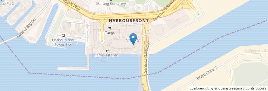 Mapa de ubicacion de Tapas Club en Singapur, Central.