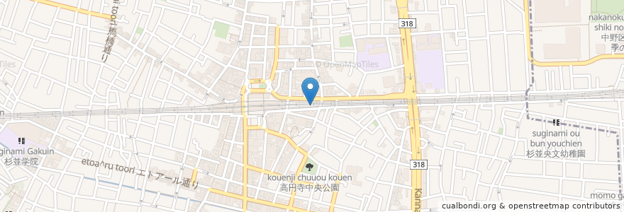 Mapa de ubicacion de SMOKIN'FISH en 일본, 도쿄도, 杉並区.