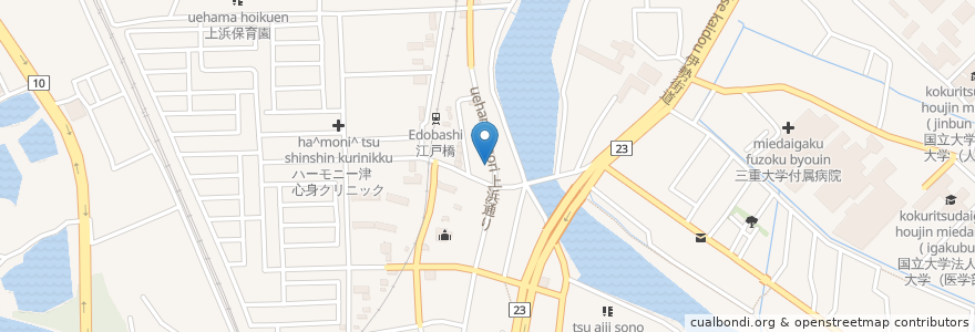 Mapa de ubicacion de みはま en ژاپن, 三重県, 津市.