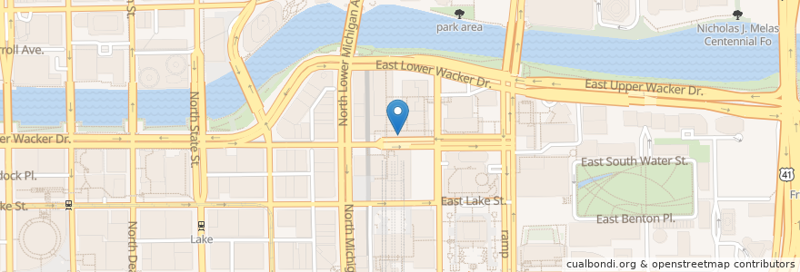 Mapa de ubicacion de Blackwood BBQ - Illinois Center en Estados Unidos Da América, Illinois, Chicago.