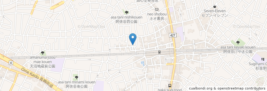 Mapa de ubicacion de 堀部歯科医院 en Jepun, 東京都, 杉並区.