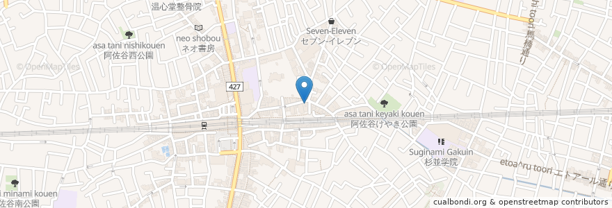 Mapa de ubicacion de アサガヤ スパイスハウス en 日本, 東京都, 杉並区.