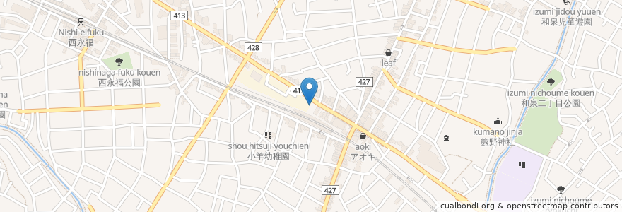Mapa de ubicacion de 紅デンタルクリニック en Japón, Tokio, Suginami.