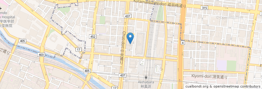Mapa de ubicacion de とり庄 en Japan, Tokyo, Chiyoda.