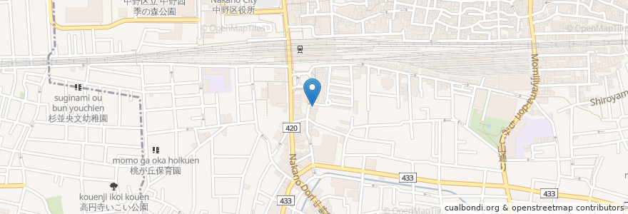 Mapa de ubicacion de JIPANG本丸 en Japan, Tokyo, Nakano.