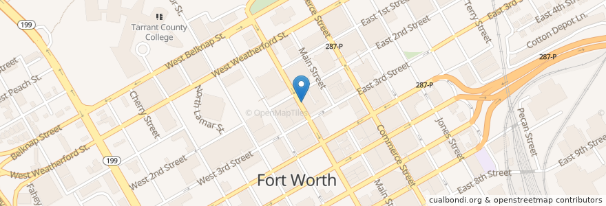 Mapa de ubicacion de Five Guys en Estados Unidos De América, Texas, Tarrant County, Fort Worth.