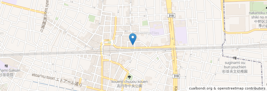Mapa de ubicacion de ニッポンレンタカー en اليابان, 東京都, 杉並区.
