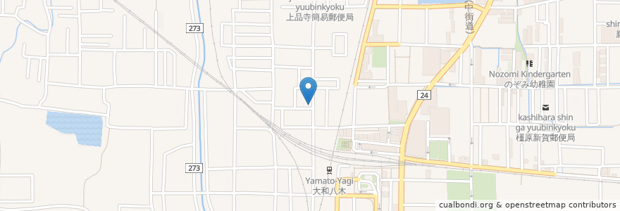 Mapa de ubicacion de みつやま焼肉 en 日本, 奈良県/奈良縣, 橿原市.