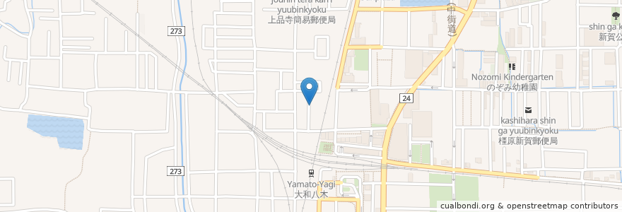 Mapa de ubicacion de Giorco en 日本, 奈良県/奈良縣, 橿原市.