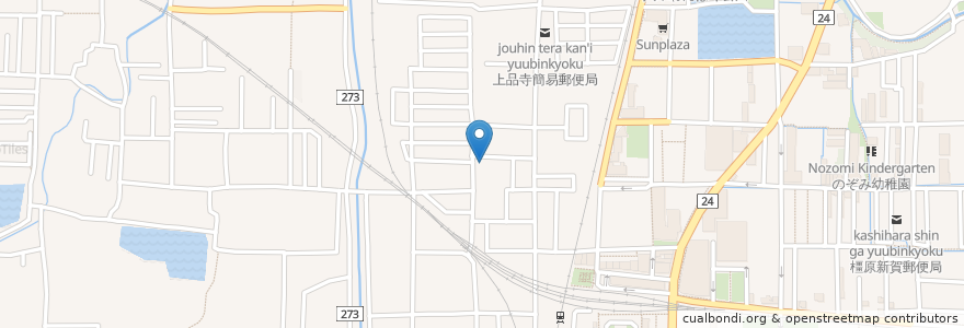 Mapa de ubicacion de サン薬局 八木店 en 日本, 奈良県, 橿原市.