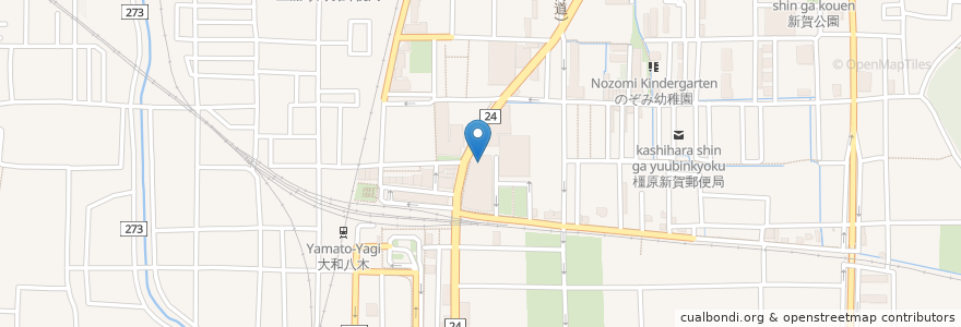 Mapa de ubicacion de 551蓬莱 en 일본, 나라현, 橿原市.