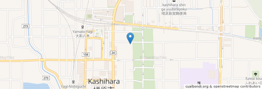 Mapa de ubicacion de 恵比寿神社 en 일본, 나라현, 橿原市.