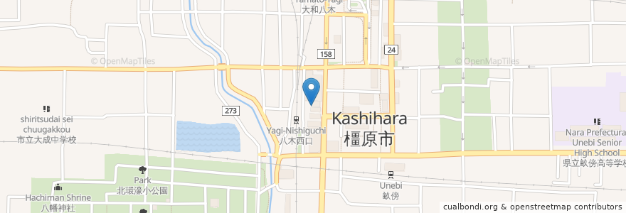 Mapa de ubicacion de バンコク居酒屋 スアイ en Япония, Нара, 橿原市.