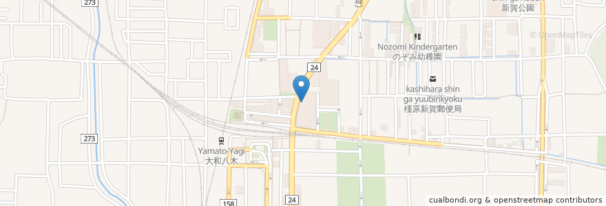 Mapa de ubicacion de とんかついなば和幸 橿原店 en Japan, Präfektur Nara, 橿原市.