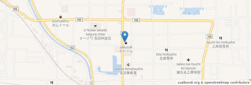 Mapa de ubicacion de ほっかほっか亭 神楽店 en 일본, 나라현, 大和高田市.