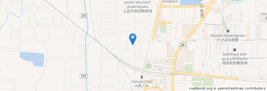 Mapa de ubicacion de アンティーク雑貨カフェ 縁 en 日本, 奈良県/奈良縣, 橿原市.