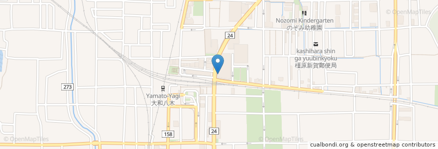 Mapa de ubicacion de アフタヌーンティー ティールーム en Japan, 奈良県, 橿原市.