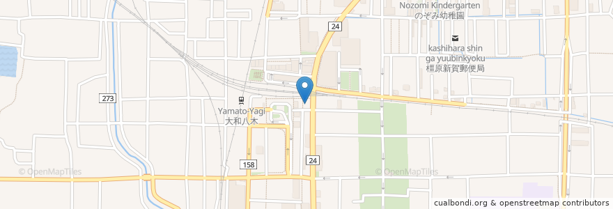Mapa de ubicacion de 炉端焼 海鮮八蔵や en Jepun, 奈良県, 橿原市.