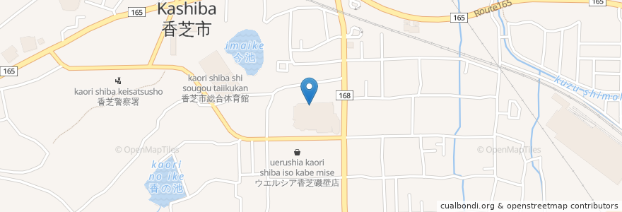 Mapa de ubicacion de ロッテリア en 日本, 奈良県, 香芝市.