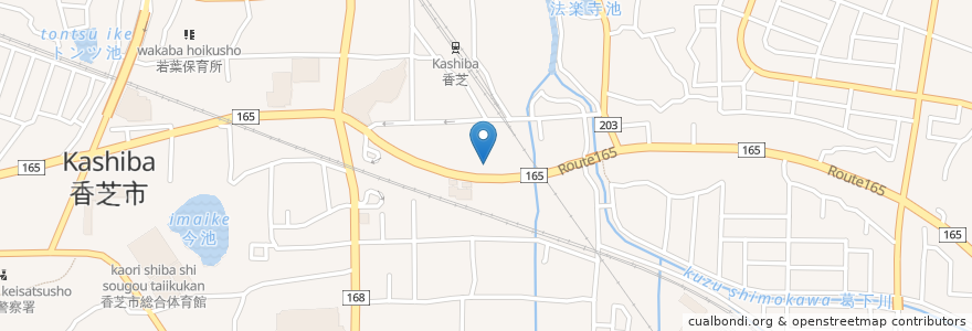 Mapa de ubicacion de 奈良中央信用金庫 香芝支店 en Япония, Нара, 香芝市.