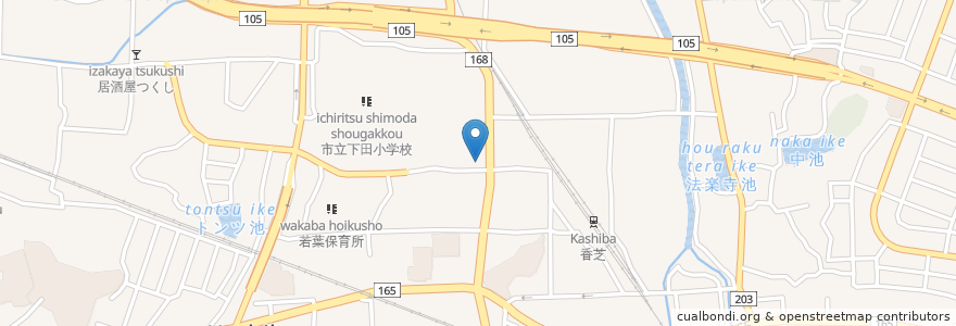 Mapa de ubicacion de Good Job! 香芝 en 日本, 奈良県, 香芝市.