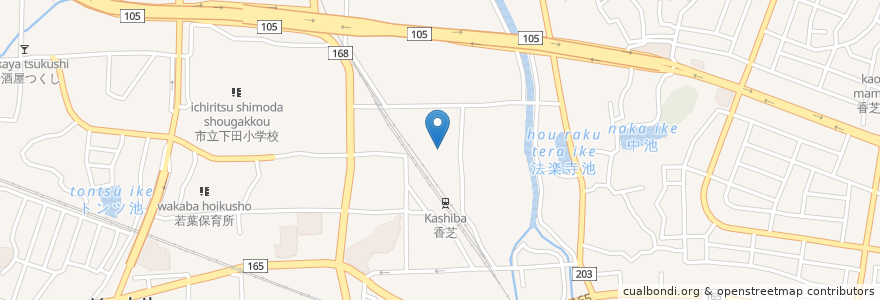 Mapa de ubicacion de 庭カフェ ぼちぼっち en Japón, Prefectura De Nara, 香芝市.