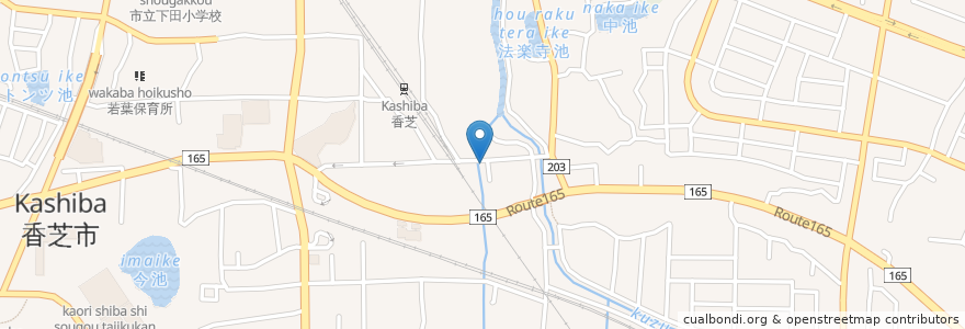 Mapa de ubicacion de 金毘羅神社 en اليابان, 奈良県, 香芝市.