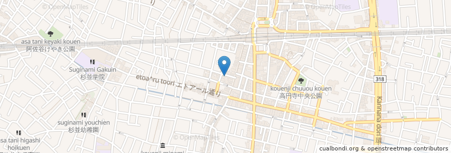 Mapa de ubicacion de 荒井屋 en Japon, Tokyo, 杉並区.