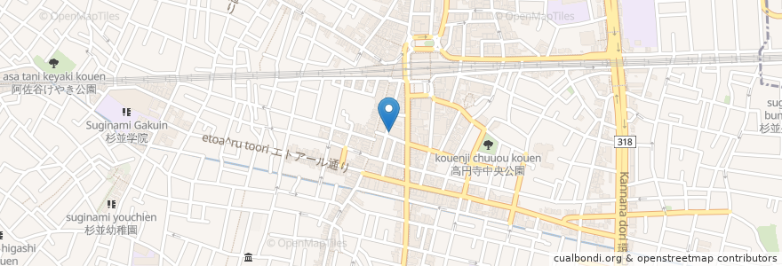 Mapa de ubicacion de 松浦歯科医院 en Japan, Tokio, 杉並区.