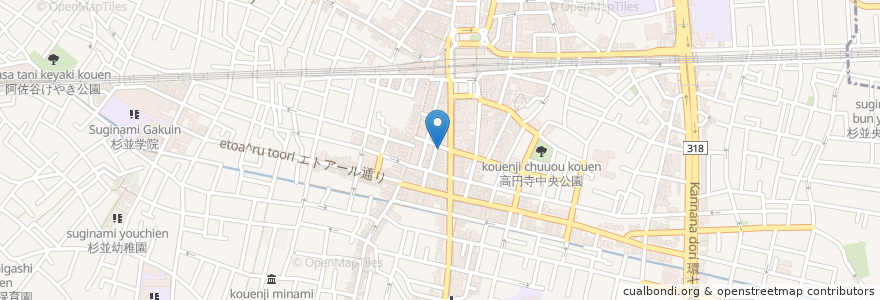 Mapa de ubicacion de SHimeJi en Japonya, 東京都, 杉並区.