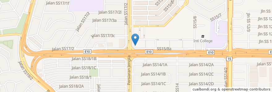 Mapa de ubicacion de Public Bank en Malesia, Selangor, Majlis Bandaraya Subang Jaya.
