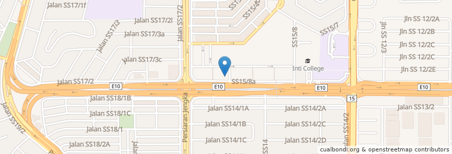 Mapa de ubicacion de Maybank en マレーシア, セランゴール, Majlis Bandaraya Subang Jaya.