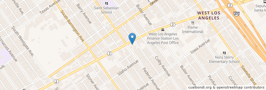 Mapa de ubicacion de Shell en Amerika Birleşik Devletleri, Kaliforniya, Los Angeles County, Los Angeles.