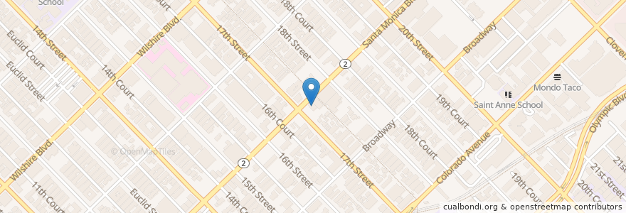 Mapa de ubicacion de Enterprise en United States, California, Los Angeles County.