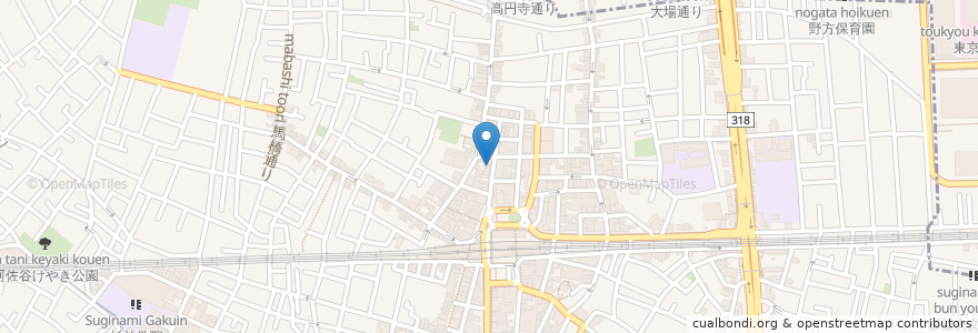 Mapa de ubicacion de 晩杯屋 en 日本, 東京都, 杉並区.