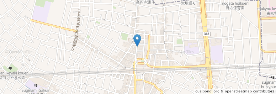 Mapa de ubicacion de IiDE en 日本, 東京都, 杉並区.