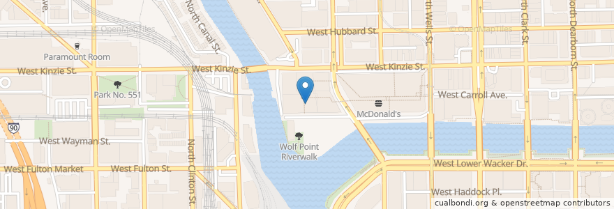 Mapa de ubicacion de Cityscape Bar en Amerika Syarikat, Illinois, Chicago.