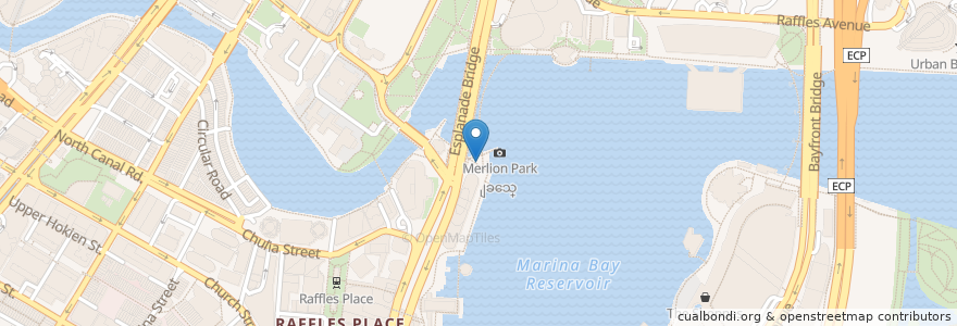 Mapa de ubicacion de The Merlion Cub en Singapura, Central.